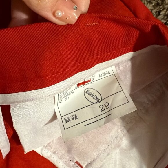 Red vest and pants set - Picture 3 of 8